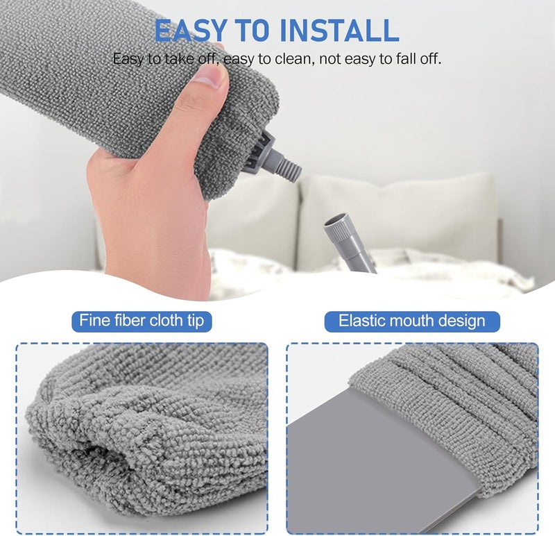 SetSail Dusters for Cleaning 100-inch Extra-Long Gap Duster with Extension Pole Bendable Microfiber Head Washable Ceiling Fan Cleaner Duster for High Ceilings, Floor - Image 5